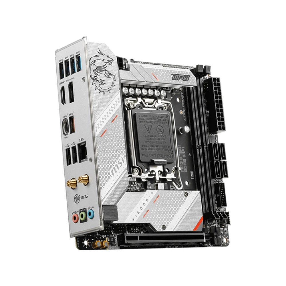 اللوحة الأم MSI MPG B760I EDGE WIFI تدعم 14900KF 13900K 12900K 12600K 12400F 12100F CPU DDR5 64GB HDMI NVME M.2 Mini-ITX