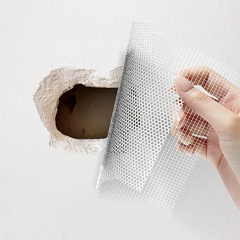 

4/8pcs Drywall Repair Kit With Scraper Sandpaper Fiber Mesh Galvanized Sheet Drywall Hole Repair Patch Metal Patch Wall Panel