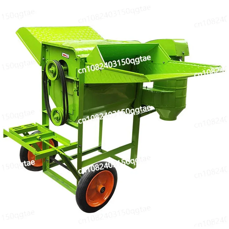 100-200KG/H Wheat Thresher Agricultural Soybean Sorghum Sesame Rice Threshing Machine Full Feeding Wheat Threshing Machine