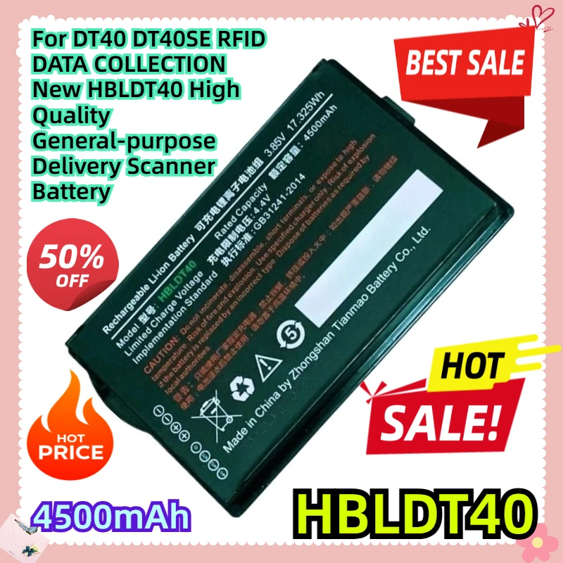 

3.85V 4500mAh For DT40 DT40SE RFID DATA COLLECTION New HBLDT40 High Quality General-purpose Delivery Scanner Battery