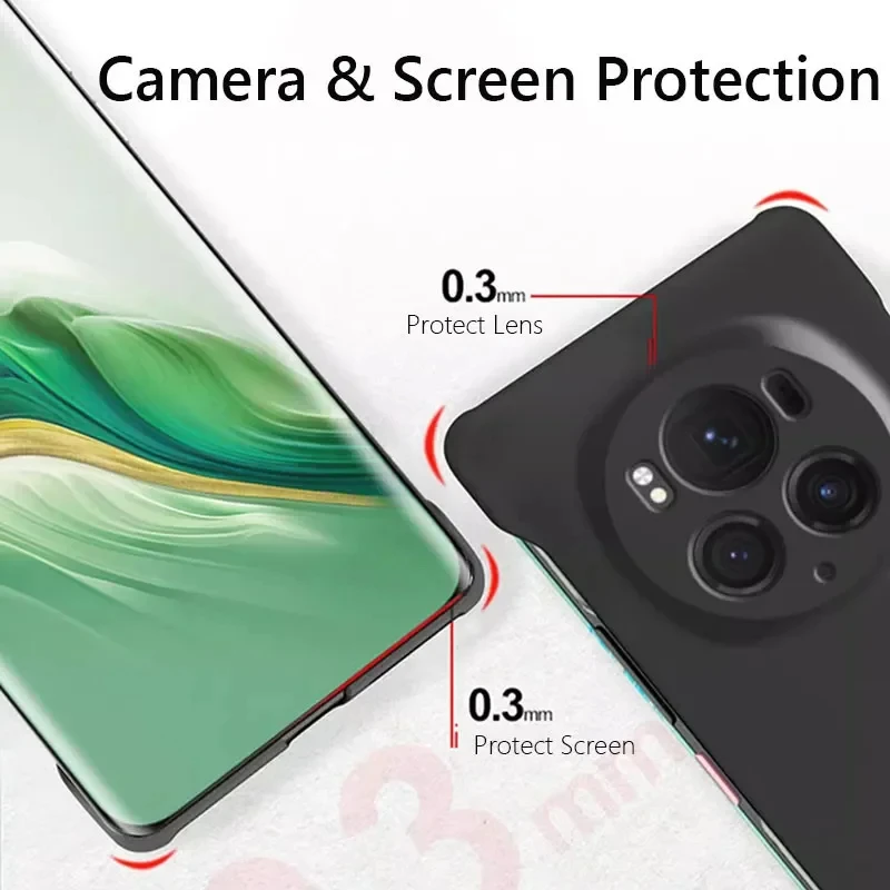 Frameless Slim Skin Matte Hard Back Cover Case on For Honor Magic7 Pro Magic 6 5 Lite Pro Magic 4 3 Pro Luxury ShockProof Case