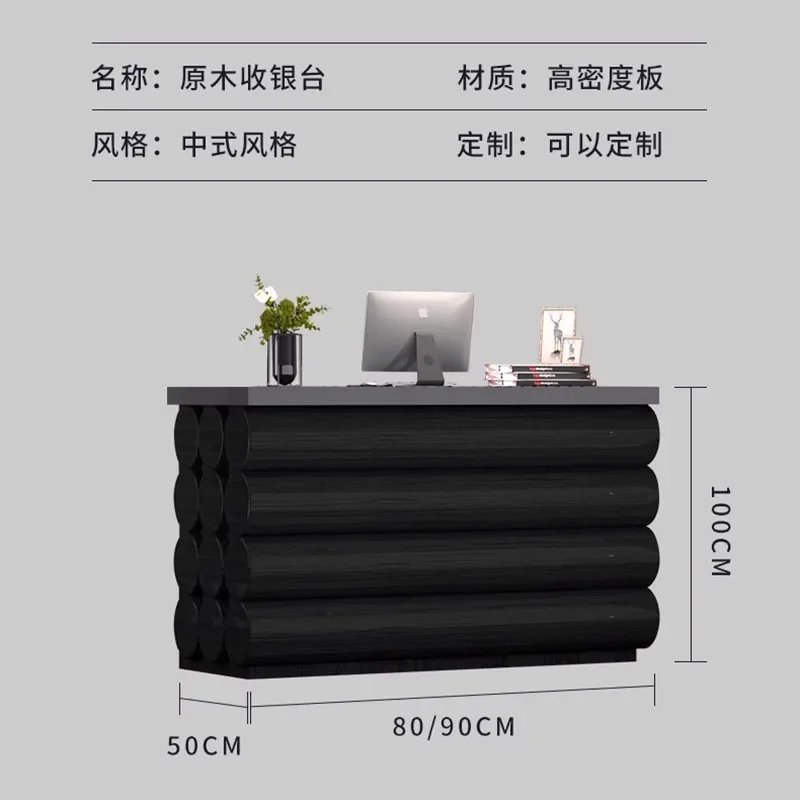 

Italian Design Reception Desks Business Counter Cash Register Reception Desks Front Desk Wooden Office Furniture Receptie LLRD