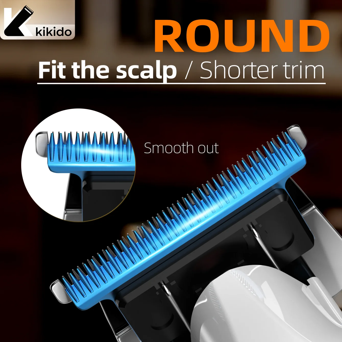 KIKIDO كليبرز قادين الشعر المهنية 7000 دورة في الدقيقة مشابك شعر فرشاة الكربون موتور قادين قابلة للشحن مشابك شعر الرجال