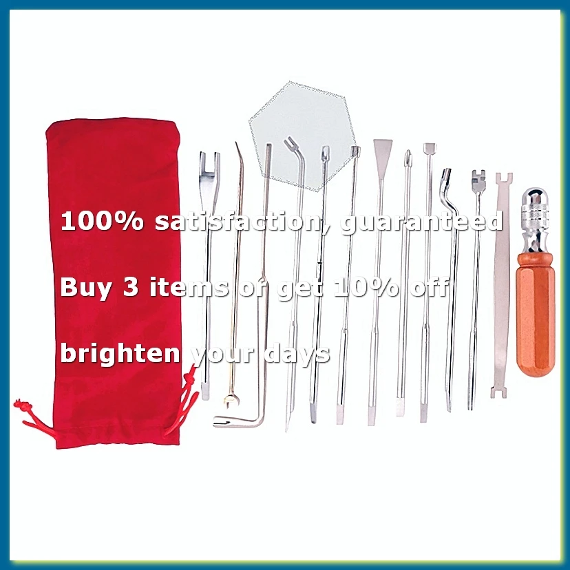 ●13Pcs Piano Tuning Tool Piano Tuning Maintenance Tool Piano Tuning Tool Kit with Tuning Wrench