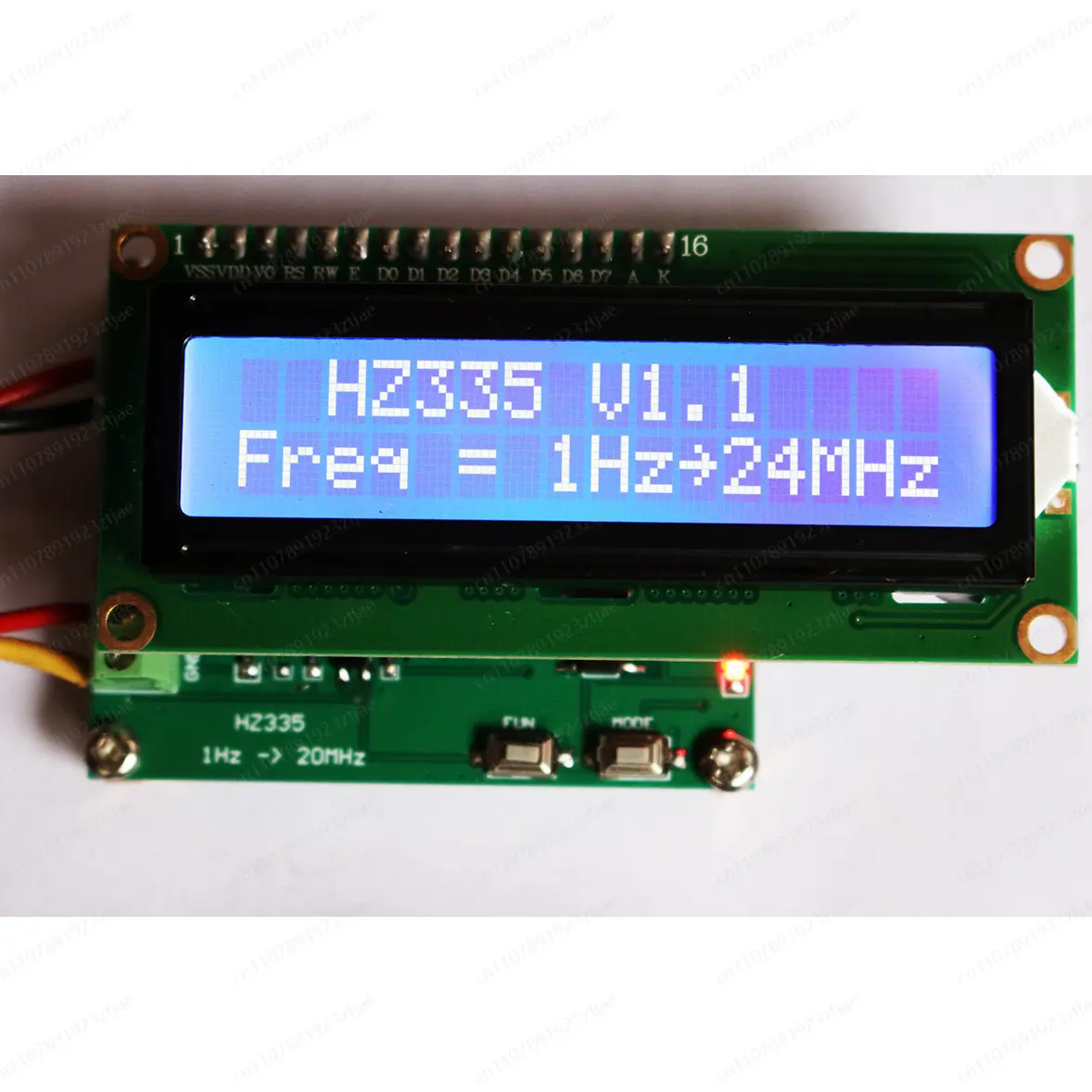 Nouvelle version, fréquencemètre de haute précision, signal pulsé 1Hz~ 24MHz, nombre significatif à 6 bits
