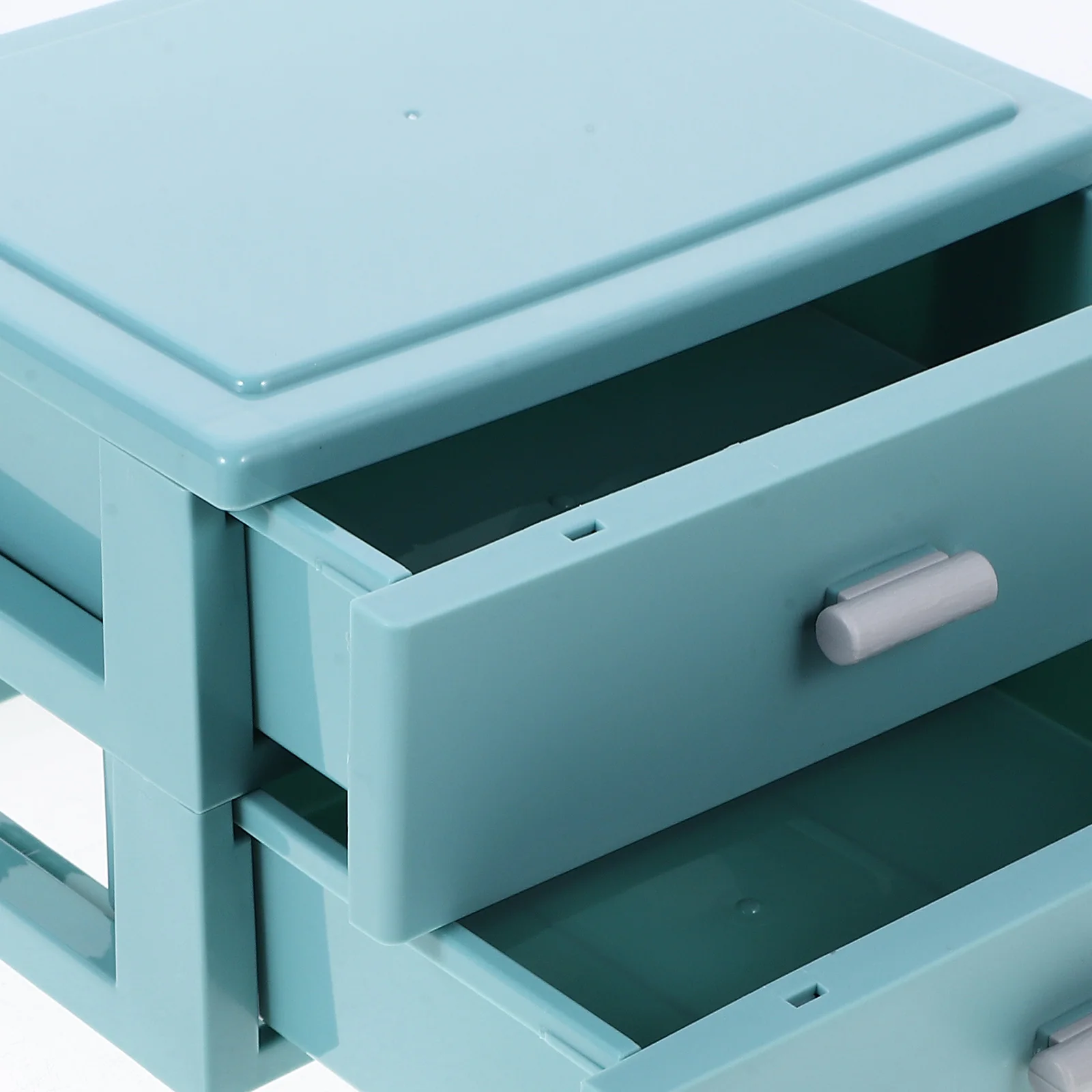 

Drawer Storage Box Bins Drawers Plastic with Office Clear Stackable Desktop Organizer