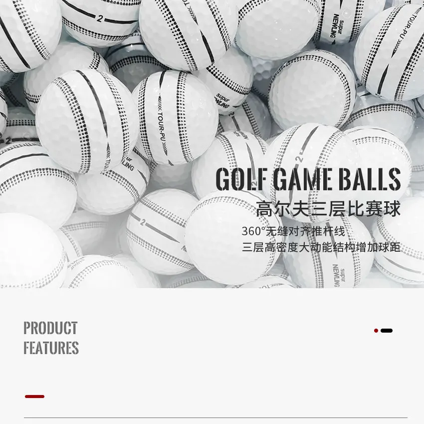 Description Picture 2 of itemGolf Game Balls Three layers Golf Ball Golf Game Ball Super Long Distance Golf Ball 360 ° Sighting Line Gift for Golfers