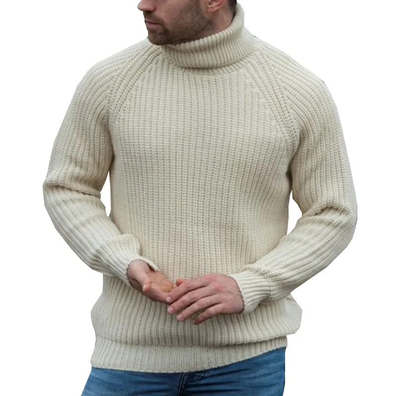 Turtle Neck Men Sweaters Pullovers Men Thick Warm Knitted Sweater Turtleneck Autumn Winter Pullover Homme Men's Clothes MY988