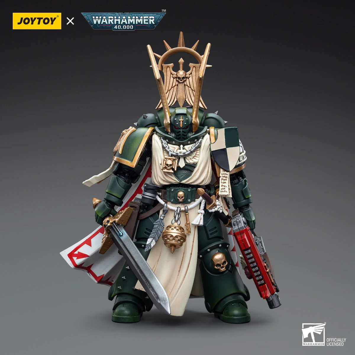 

JOYTOY Warhammer 40K масштаб 1/18 Dark Angels Master Lazarus экшн-фигурка модель игрушки для коллекции