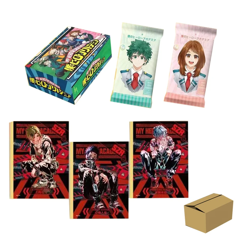 Wholesale My Hero Academia Collection Cards Booster Box Cardjoy Multi-layer Process Passionate Fighting 1Case Playing Cards