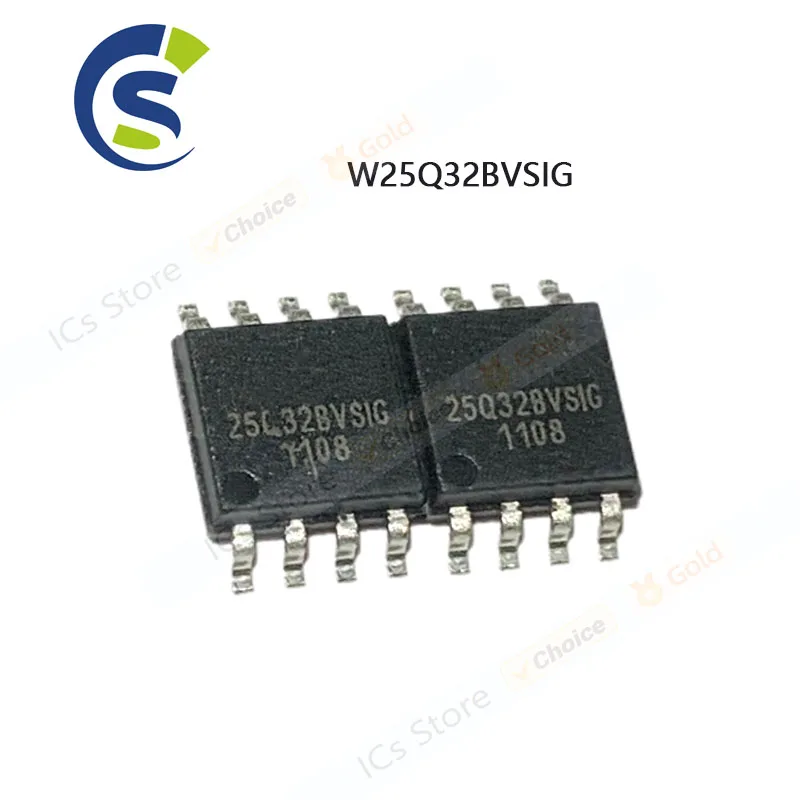 

100 шт. 25Q32 SMD 25Q32BVSIG SOPW25Q32BVSSIG W25Q32 SOP-8 W25Q32BVSIG