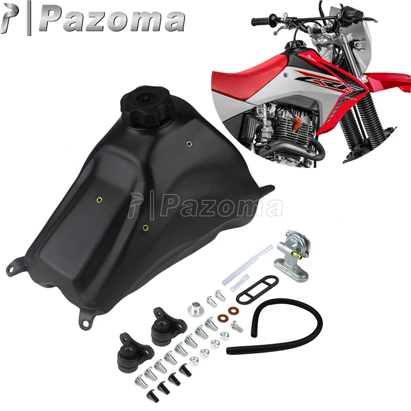 

Dirt Bike Motorcycle Gasoline Tank Motocross Black Plastic Gas Fuel Tank w/ Cap For Honda CRF230F 2015-2019 Enduro Mx Off-Road