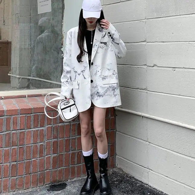 

Gagarich Stellar, китайский шикарный пиджак, женский пиджак, весна-осень 2026, новый повседневный многослойный топ, облегающий универсальный универсальный топ для девочек