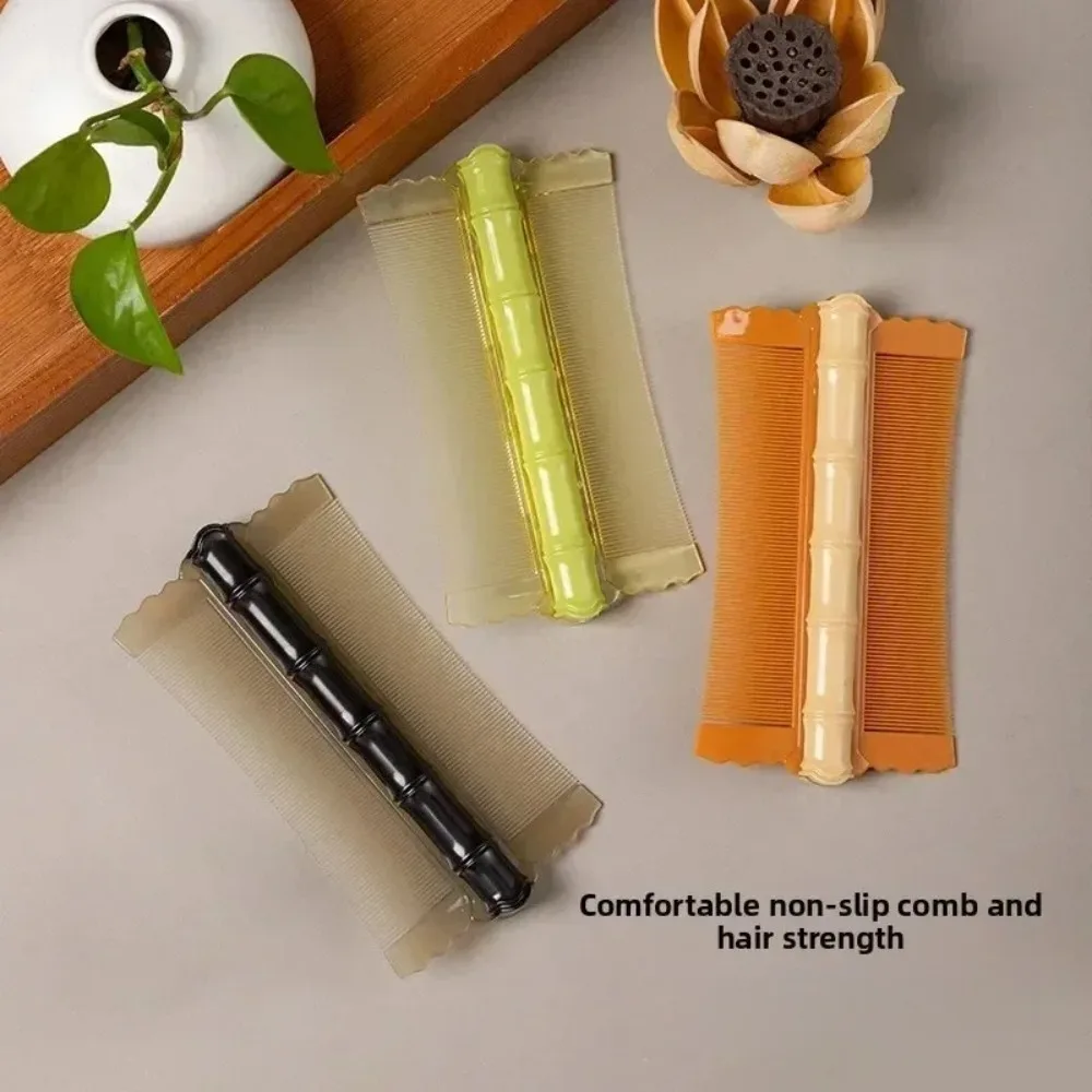 Plastic Bamboo Node Comb Double Sided Ultra Dense Tooth Comb for Lice Removal Practical Tool for Pets and Children Hair Brush