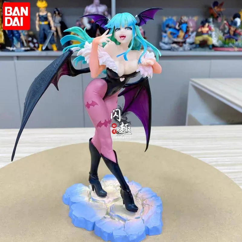 Vampireed Hunter Morrigan Aensland Felicia 23cm Anime Action Figure Darkstalkers Bishoujo Collection Figurine Halloween Toy Gift