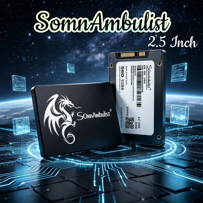 

SomnAmbulist 2.5 Inch SATA3 SSD 128GB-2TB Low Power Internal Solid State Drive For Laptop Desktop PC Storage