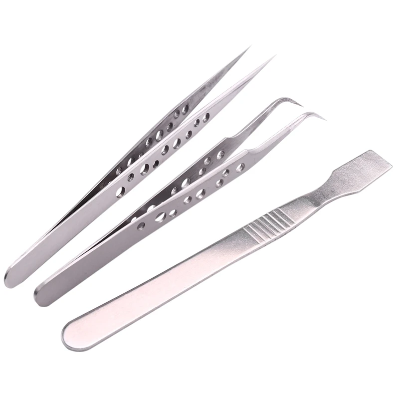 9 Pcs Tweezers Set Stainless Steel Anti-Static Precision Tweezers For Electronic Mobile Phone Repair Tools Hand Tools