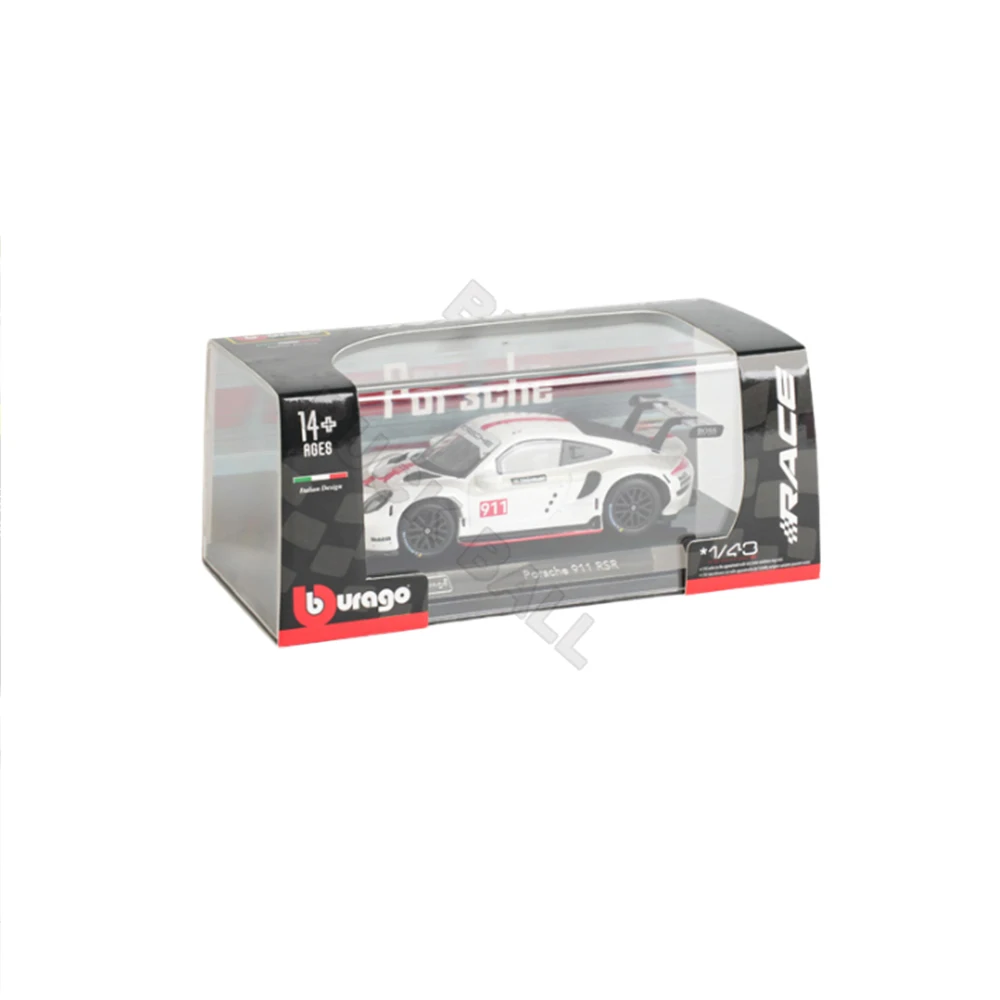 Bburago BWM mobil olahraga mewah, mobil olahraga mewah logam paduan bw-m dengan kotak akrilik 1:43 Bburago BWM Hybird V8 24h Le Man Rally Champion BWM