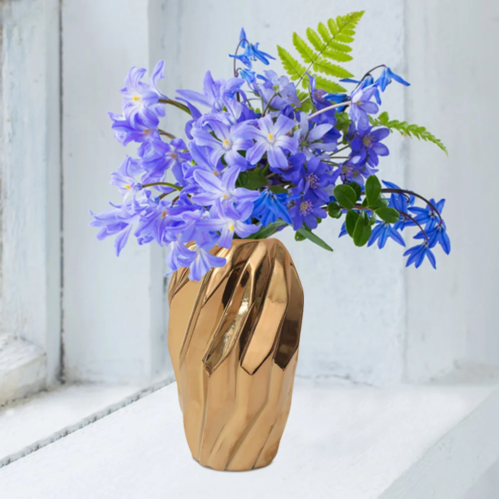 

Exquisite Vase Flower Container Practical Long Term Use Modern Chic Home Decoration Vase Flower Container