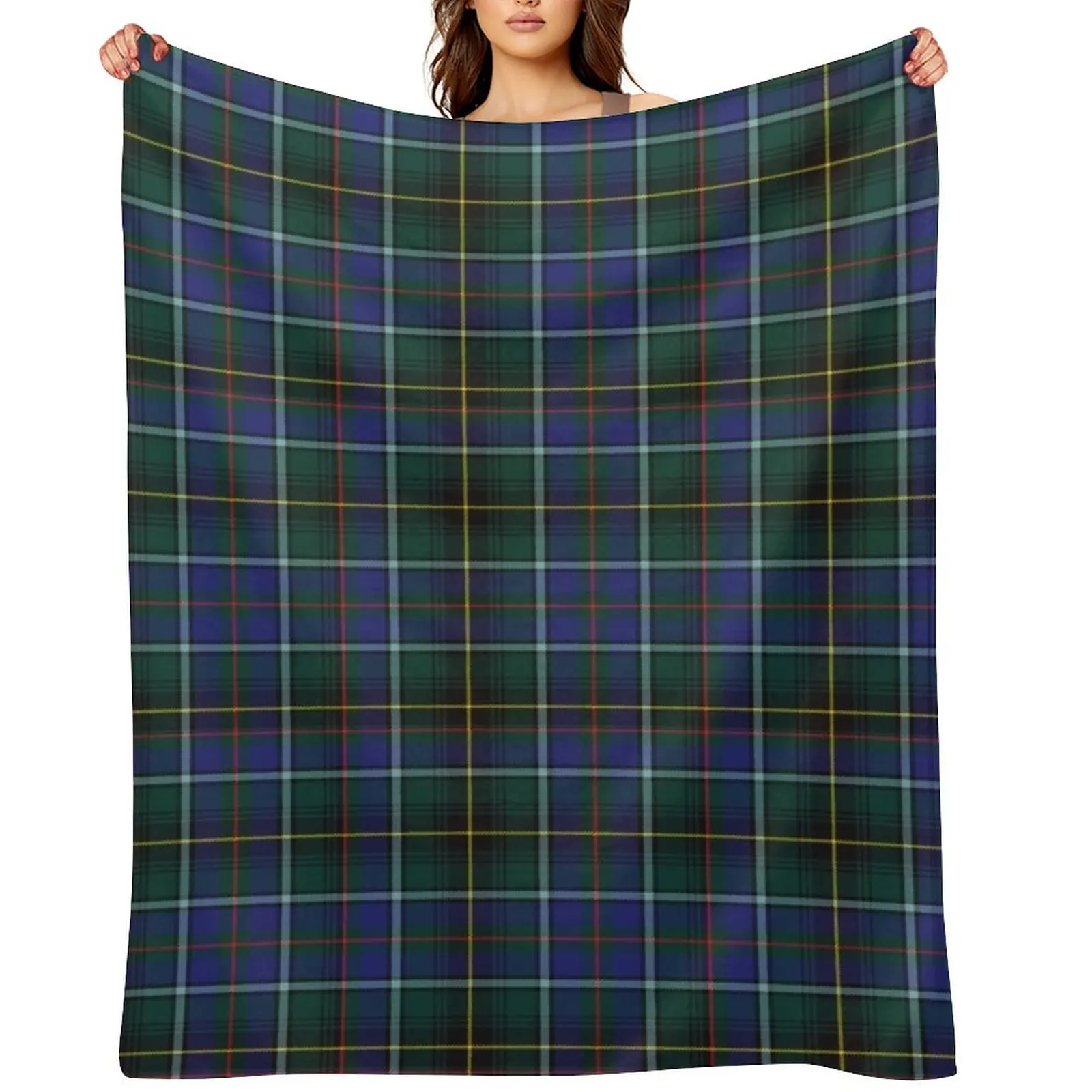 Clan MacInnes Tartan Throw Blanket Baby Summer Hairys for babies Blankets