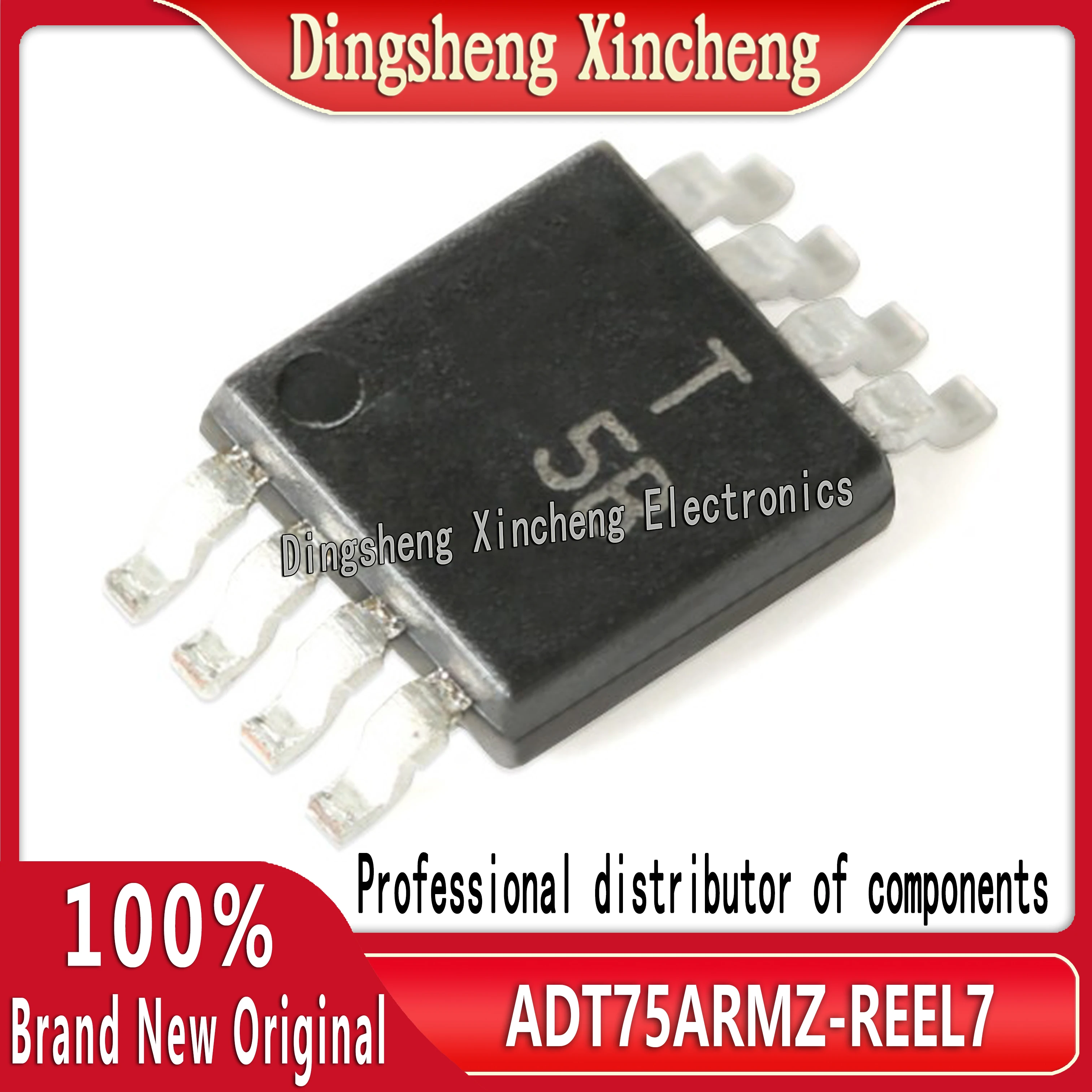 New original ADT75ARMZ-REEL7 T5B 12 bit temperature sensor package MSOP-8