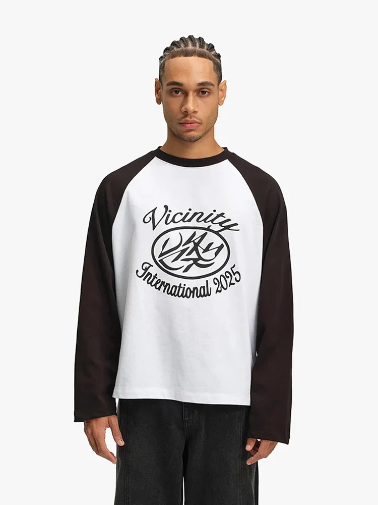 

Men T-Shirt Oversized Clothes 100 Cotton Hip Hop Harajuku Aesthetic Long Sleeve Vicinity Graphic Tops Streetwear Goth Y2k Tees