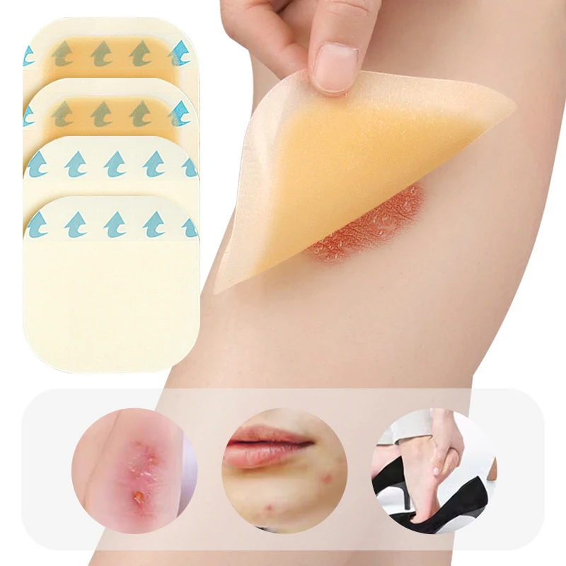 1PCS Hydrocolloid Dressing Edge Pressing Type Application Heel Self-Adhesive Blister Band Aid Invisible Concealer Tattoo Mask