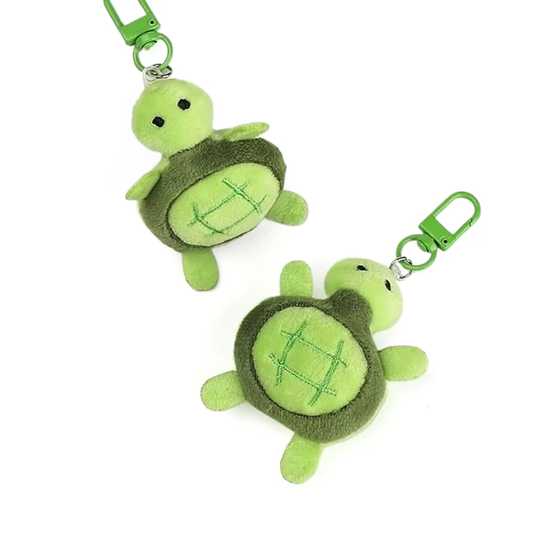 Cartoon Little Turtle Keyring Cute Plush Turtle Plush Doll Toy Keychain Pendant Backpack Charms Car Bag Decor Kids Birthday Gift