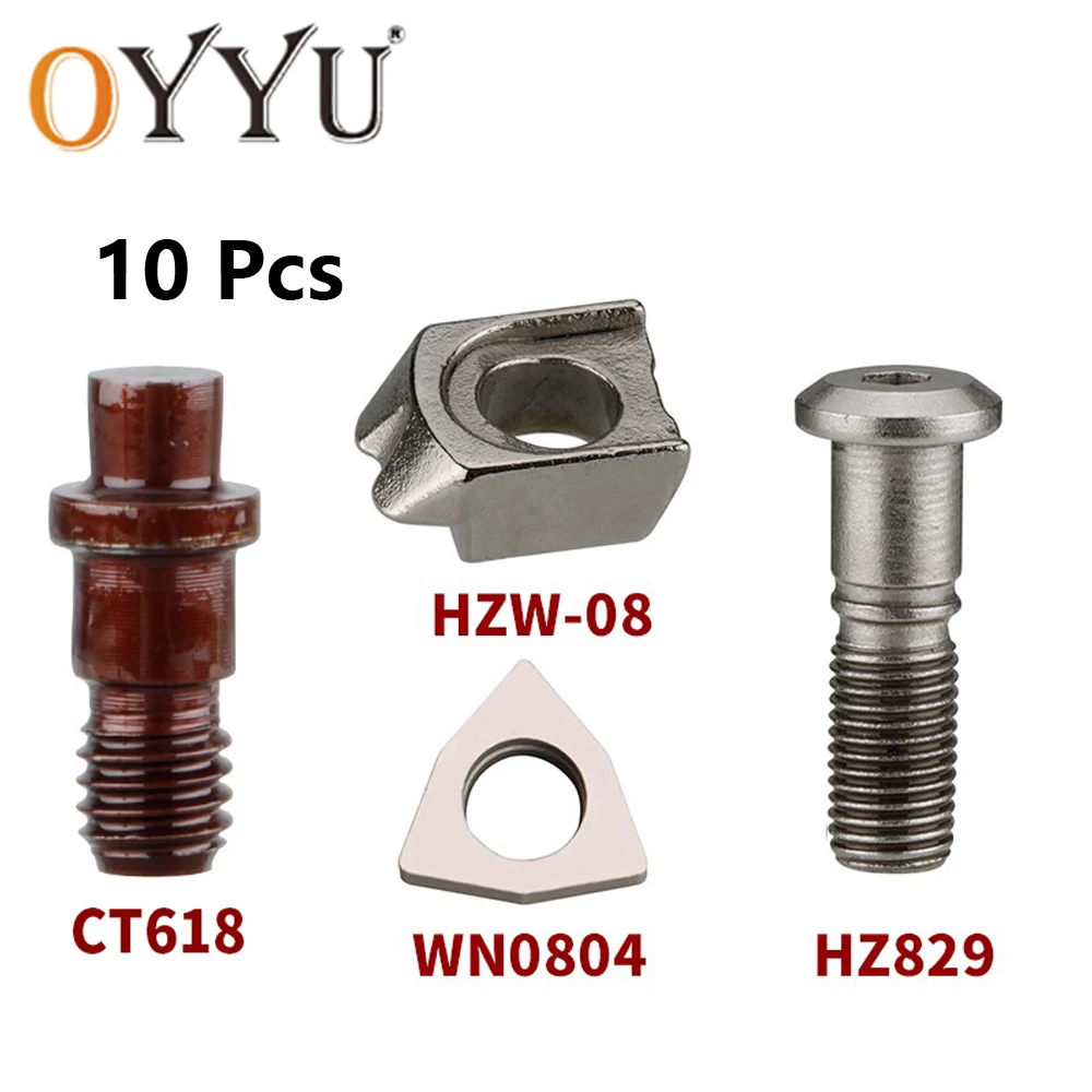 

10 шт. MW0804 нажимная пластина CT618 Pin HZW-08 винт HZ829 прокладка стальная основа инструмента для EWLNR ZWLNR ZWLNL