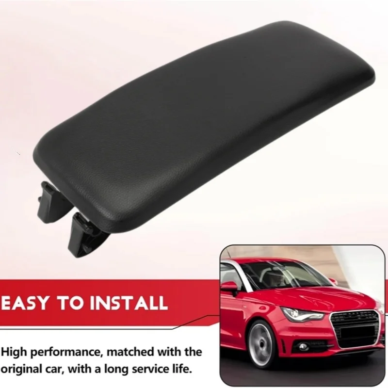 8X0864245B Car Center Console Armrest Cover Soft Artificial Leather Replacement For Audi A1 8X1 2012-2018 Easy To Install