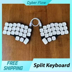 V4a Split Keyboard Kit Wired Customized Split Keyboard RGB Low Profile Switch Support QMK PC Gamer Accessories Gifts Win Mac