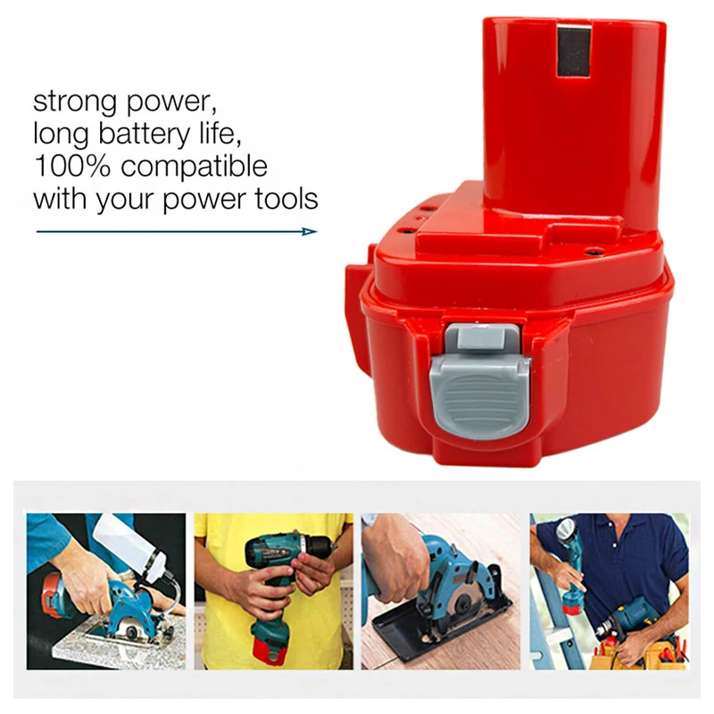 

12V 4800mAh Ni-CD Power Tool Rechargeable Battery for Makita Drills 8270D 6317D 6271D 6270D 6227D 1220 1222 1233S 1235