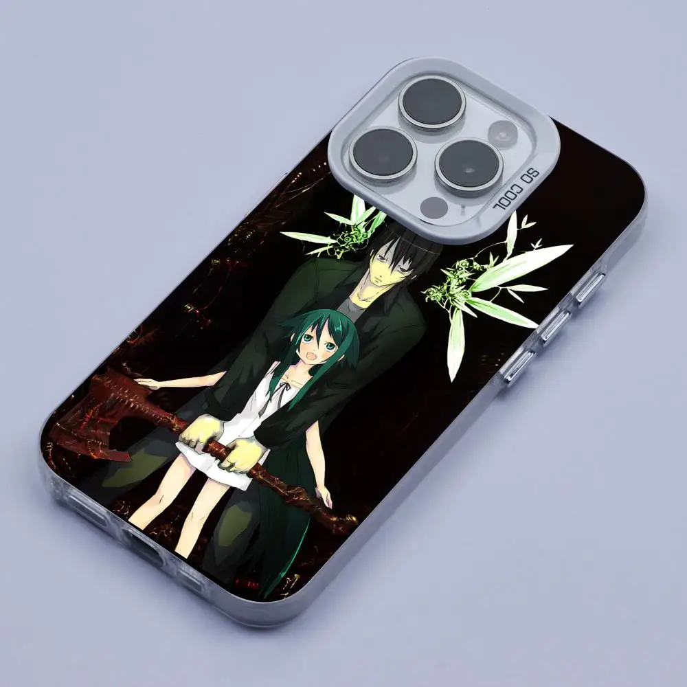 Saya no Uta حافظة هاتف محمول لهاتف آيفون 17 16 15 14 13 12 11 X XR XS 8 7 Air Pro Max Plus غطاء أبيض شفاف ملون