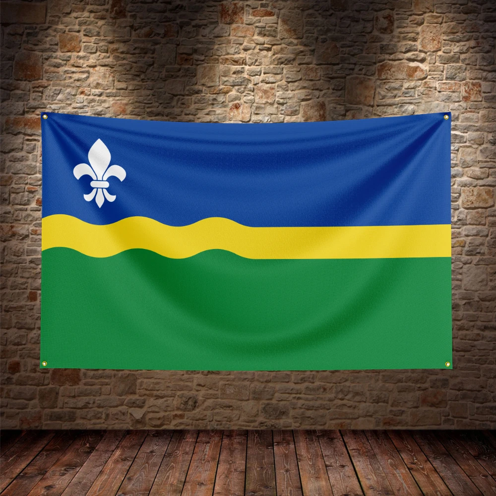 Single-sided printing of the Flevoland Gelderland Drenthe Overijssel Groningen Frisian flag