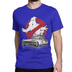 Crewneck Ghost Tees Busters Short Sleeve Clothing Adult Ghostbusters Monster Movie T Shirts for Men Cotton Vintage T-Shirt funny