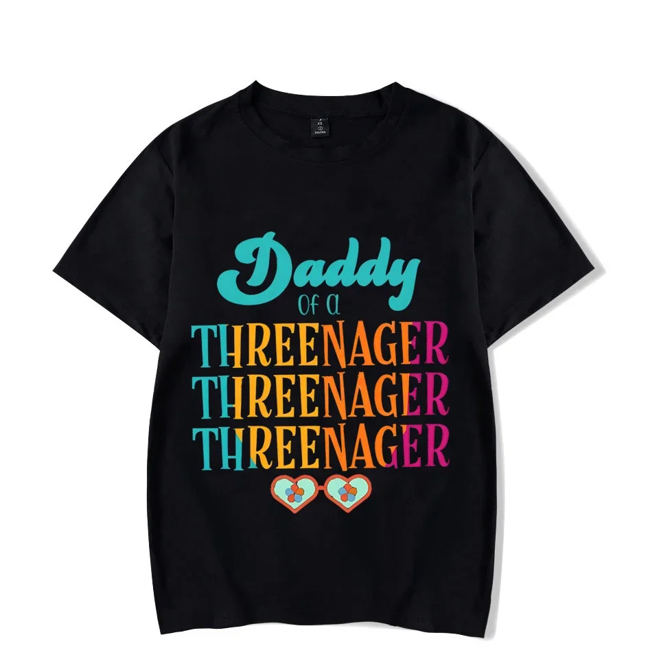 Funny Letter Family Matching Outfits Daddy/Mommy/Sister/Brother of A Threenager Print Trend T-Shirts Cotton Newborn Bodysuit