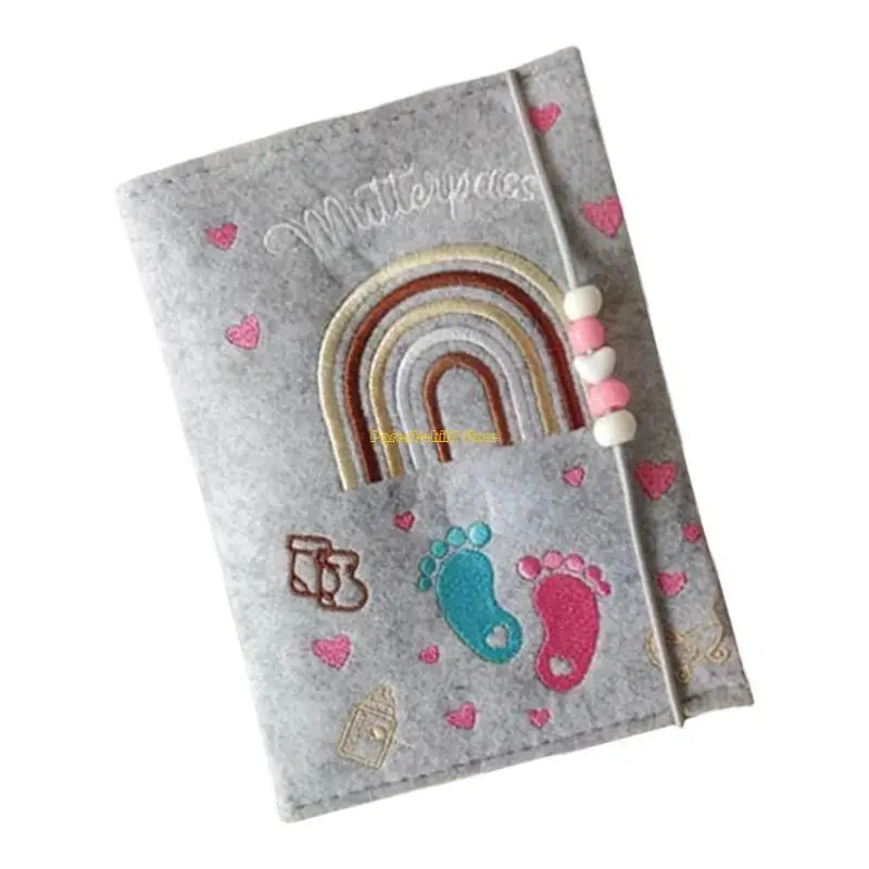 

WXTD Felt Document Cover Protector For Baby Health Card And Hospital Records