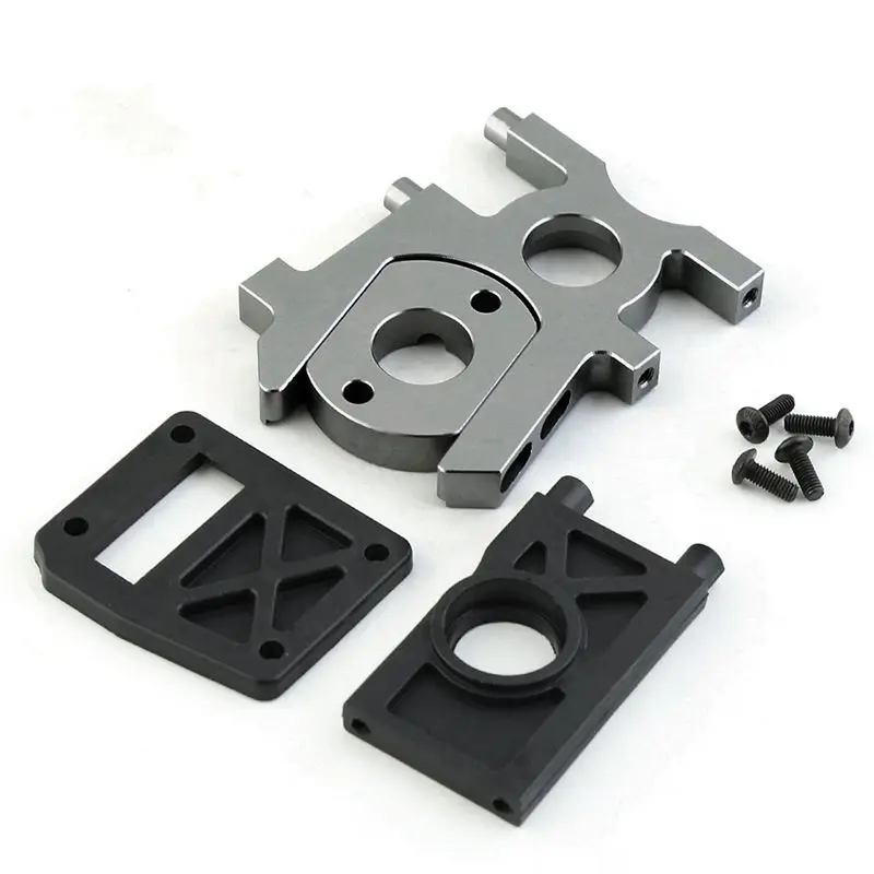AS96-2X 1/8 Support de montage de moteur électrique sans balais pour voiture RC tout-terrain, camion, véhicule tout-terrain, remplacement Nitro, pour Kyosho HSP Hobao FS Racing