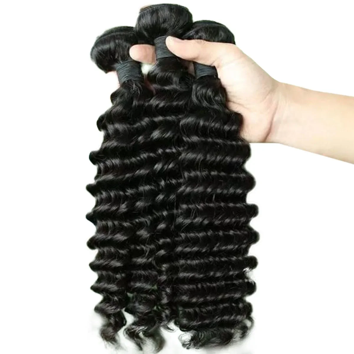 deep wave bundle human hair 30 32 Inch curly Water Deep Wave Bundle Remy Extensions 3 4 Bundles