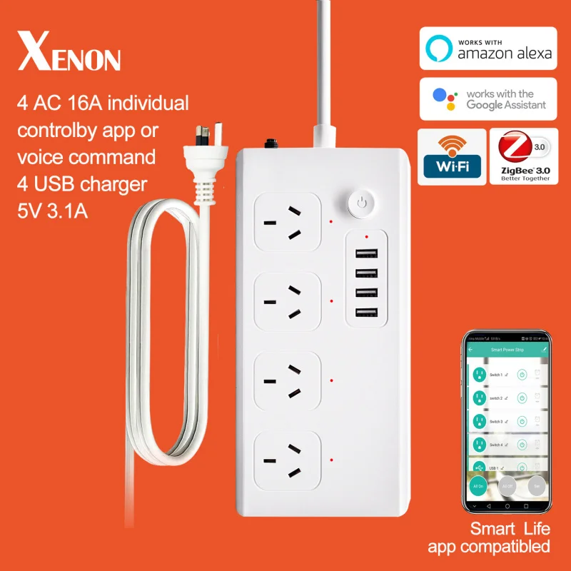 Graffiti IntelligencewifiAustralian Standard Socket  AlexaVoice Control Intelligent Power StripZigBee3.0Intelligent extension so