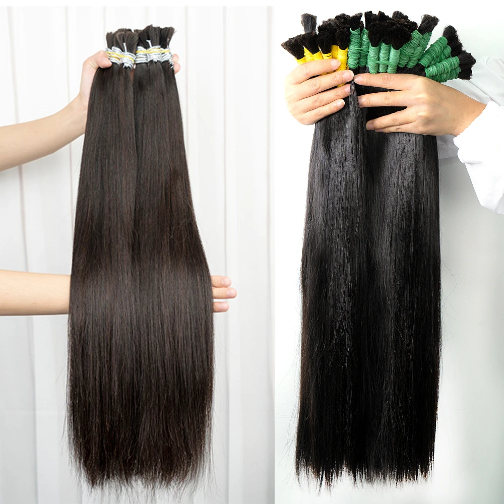 For Braiding No Weft Virgin Bulk Human Hair Human Hair 100% Unprocessed Human Hair Bulk Extensions Brazilian Remy Hair 18-30inch