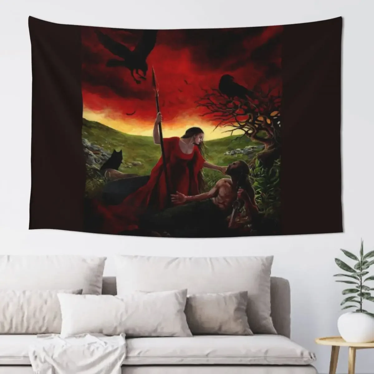 The Morrigan Tapestry Aesthetic Room Decoration Decorations For Room Decoration Bedroom Carpet On The Wall Tapestry