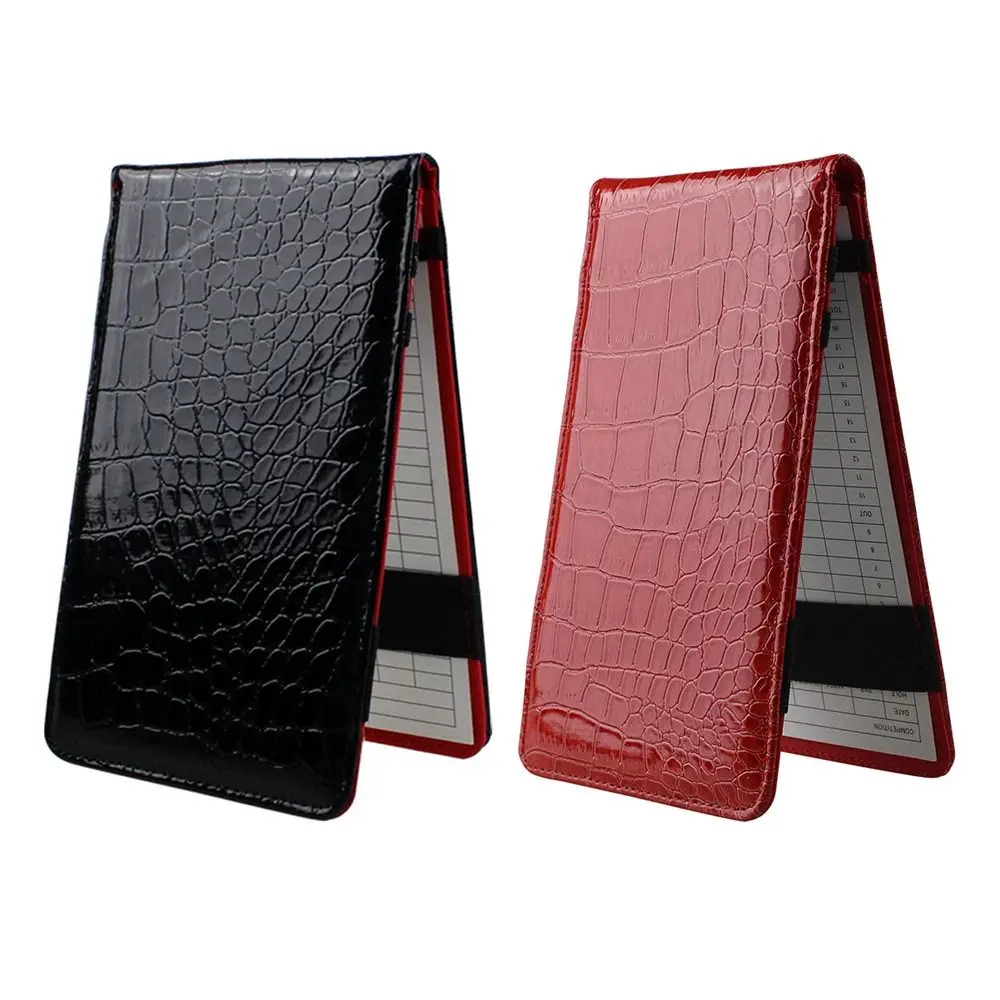 PU Leather Golf Score Book Scorecard Holder Golf Score Pocketbook Scoring Golf Accessories