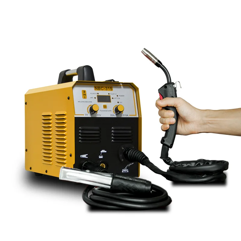 110V&220V CO2 Gas Shielded Welder Portable MMA/MIG/TIG Arc IGBT Inverter Ac Dc Airless Secondary Bonding Welding Machine NBC-315