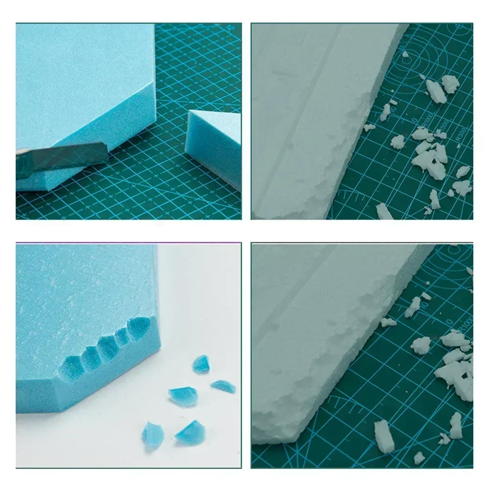 5Pcs Foam Board Modelling Building DIY Crafts Foam Slab 30x10x3cm Diorama DIY Model Material Diorama Base Board Sheet Sand Table