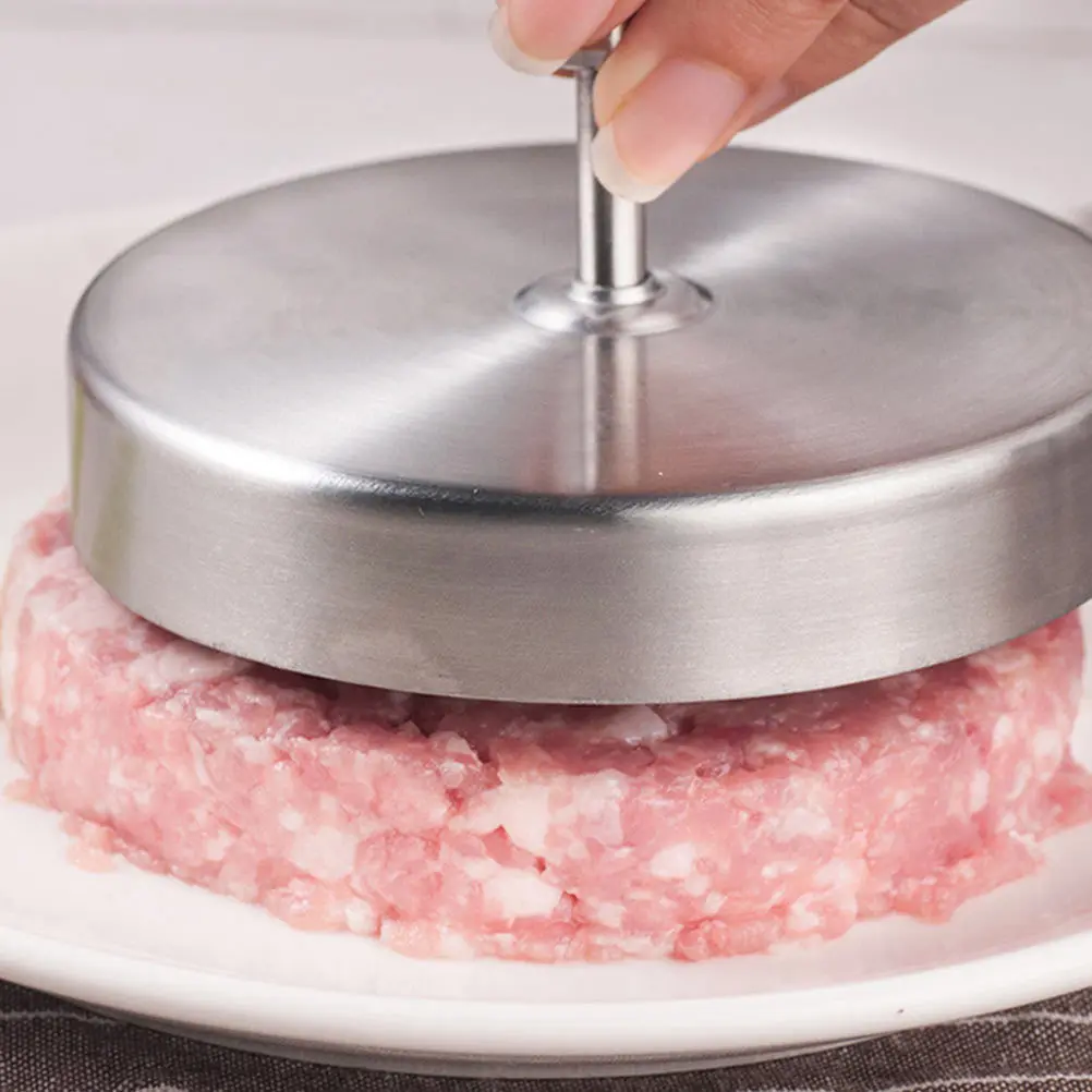 

1pc Stainless Steel Burger Press Mold Round Meat Press Patty Maker For Bbq Picnic Party Grilling Tools Kitchen Meat Tool