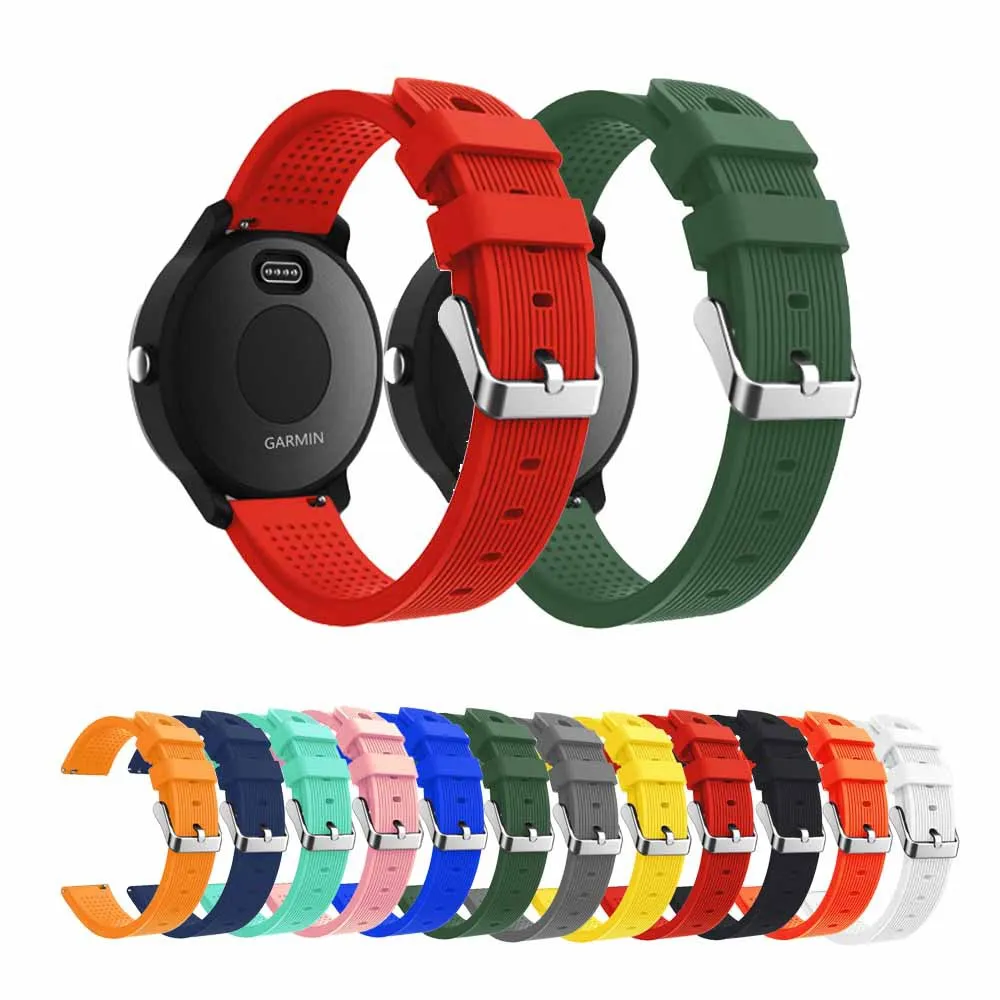 Amazfit GTS 2 미니 2e /GTR 42mm 스포츠 시계 스트랩 팔찌 Correa Huami Amazfit Bip S Lite U Pro 용 20mm 실리콘 밴드
