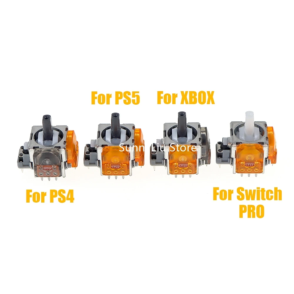 100 قطعة TMR عصا التحكم الكهرومغناطيسية ل PS4 Xbox One Series Switch Pro PS5 تحكم ثلاثية الأبعاد التناظرية الروك Thumbstick tmr عصا التحكم