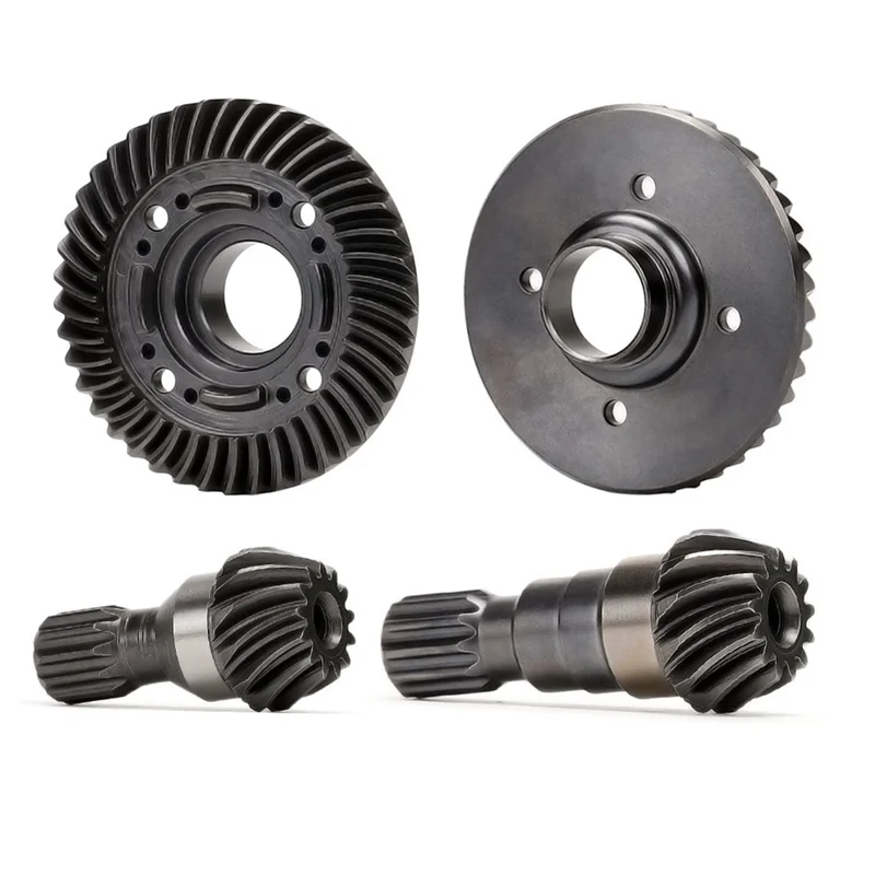 Hardened Steel Front and Rear Differential Ring Gear Pinion Gear for 1/5 1/6 XRT Upgrade Parts