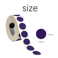 500 pcs/Roll Scratch off Security Sticker Label 16mm*16mm Purple Round Scratch off Label Sticker